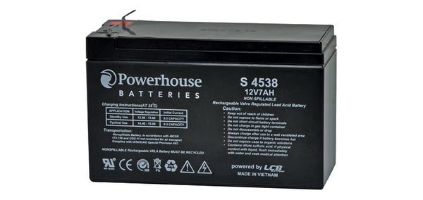 12V 7AH SEALED LEAD ACID (SLA) BATTERY 4.8MM/F1 S4538