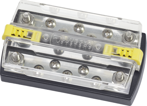 DUALBUS PLUS 150A BUSBAR 5 TERMINAL 1/4 BS-2722B