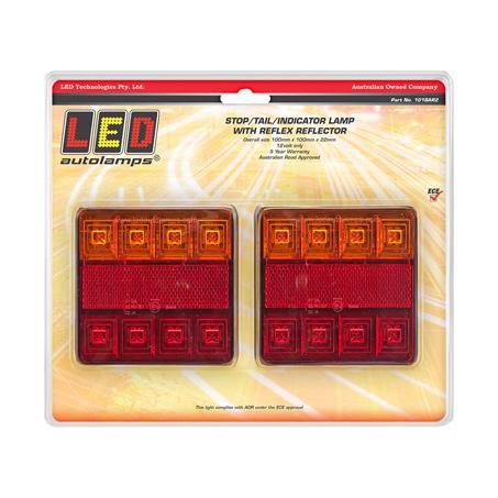 LED AUTOLAMPS 12V LED STOP/TAIL/INDICATOR LAMPS 101BAR2