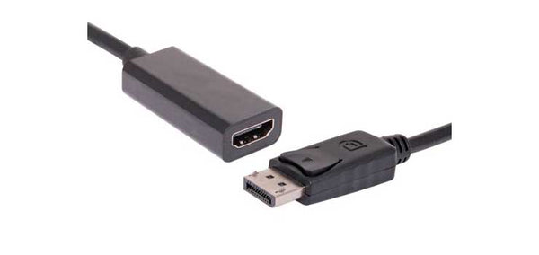 20CM DISPLAYPORT MALE TO HDMI FEMALE PASSIVE LEAD P6555A