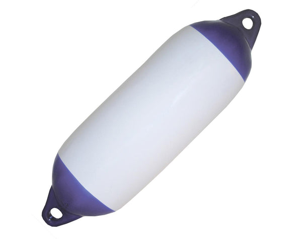 BOAT FENDER R10 WHITE/BLUE 410X115MM JPW3955