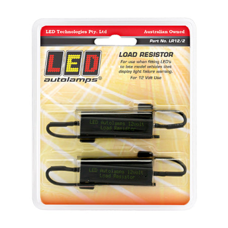 LEDAUT 12V LOAD RESISTOR IN BLISTER PACK OF 2 LR12/2