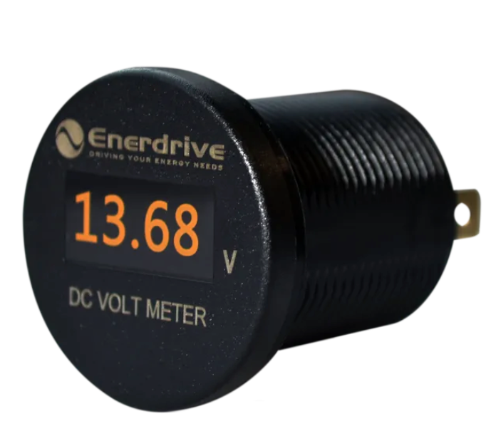 ROUND OLED DC VOLTMETER 8-60V DC IP66 EA-OLED-VOLT