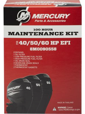 EFI 4 STROKE 40/50/60 HP EFI SERVICE KIT EFI 4S 100 HOUR 8M0090558