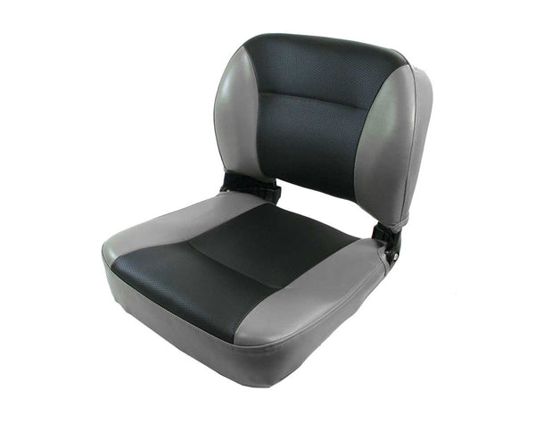 NAVIGATOR FOLDING PADDED BOAT SEAT - MID GREY/BLACK JPW2915
